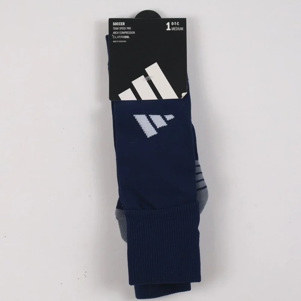 Adidas Soccer Team Speed Pro Socks Navy Blue Medium NWT